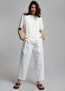 The Frankie Shop Lilou Simple Tee - Beige