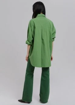 The Frankie Shop Loretta Boxy Shirt - Kelly Green
