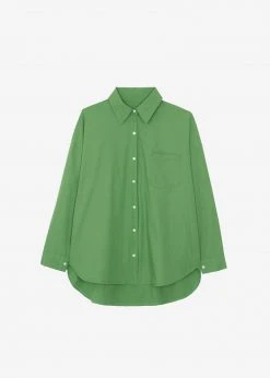The Frankie Shop Loretta Boxy Shirt - Kelly Green