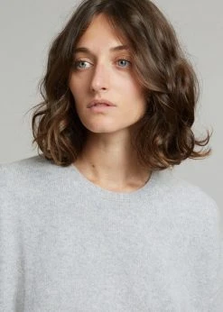 CLOTHING Loulou Studio Izaro Short Sleeve Sweater - Grey