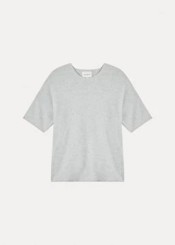 CLOTHING Loulou Studio Izaro Short Sleeve Sweater - Grey