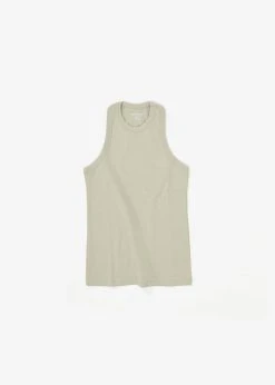 Low Classic Classic Rib Sleeveless Top - Beige CLOTHING