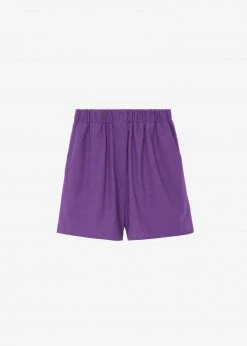 The Frankie Shop Lui Organic Cotton Boxer Short - Berry