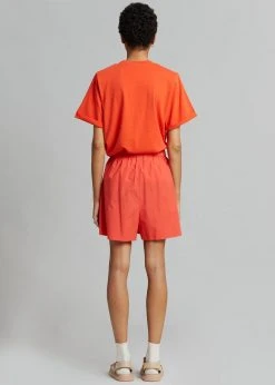 The Frankie Shop CLOTHING Lui Organic Cotton Boxer Short - Chili