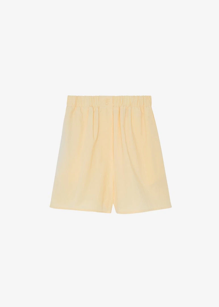 The Frankie Shop Lui Organic Cotton Boxer Short - Pale Yellow CLOTHING