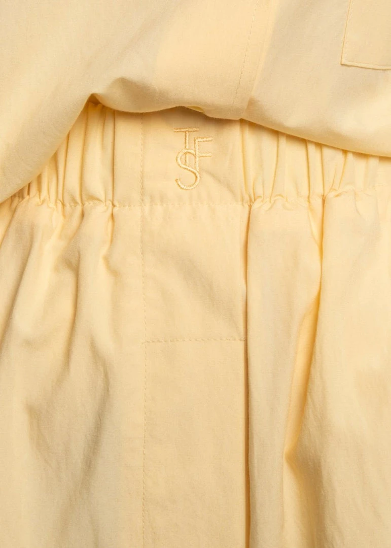 The Frankie Shop Lui Organic Cotton Boxer Short - Pale Yellow CLOTHING
