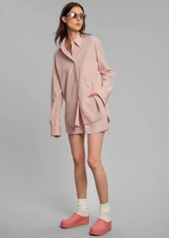 The Frankie Shop Lui Organic Cotton Boxer Short - Rose Water