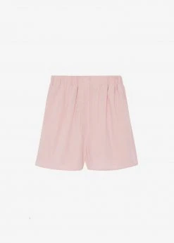 The Frankie Shop Lui Organic Cotton Boxer Short - Rose Water