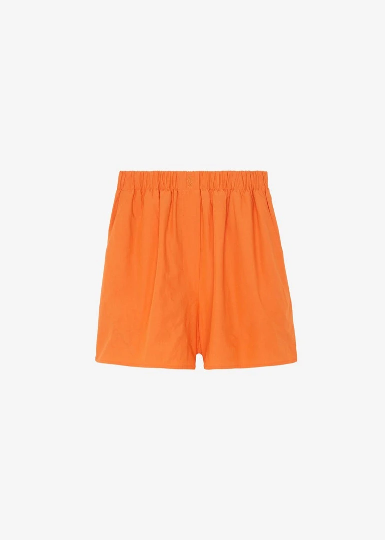 The Frankie Shop CLOTHING Lui Organic Cotton Boxer Short - Tangerine