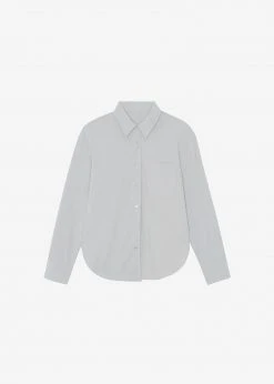 The Frankie Shop CLOTHING Lui Organic Cotton Shirt - Ice