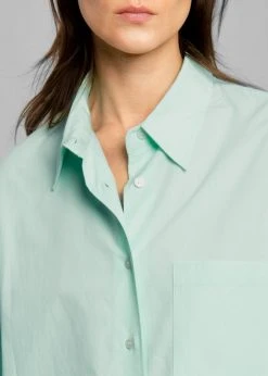 The Frankie Shop CLOTHING Lui Organic Cotton Shirt - Menthe