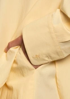 The Frankie Shop Lui Organic Cotton Shirt - Pale Yellow