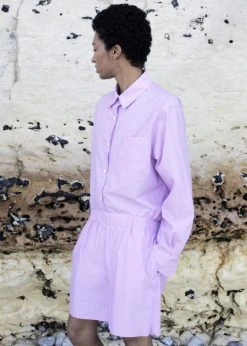 The Frankie Shop Lui Organic Cotton Shirt - Petal CLOTHING