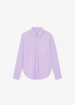 The Frankie Shop Lui Organic Cotton Shirt - Petal CLOTHING