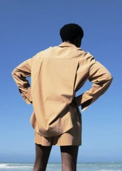 The Frankie Shop Lui Organic Cotton Shirt - Sahara