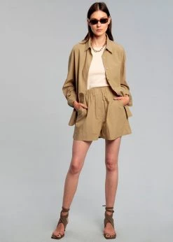 The Frankie Shop Lui Organic Cotton Shirt - Sahara