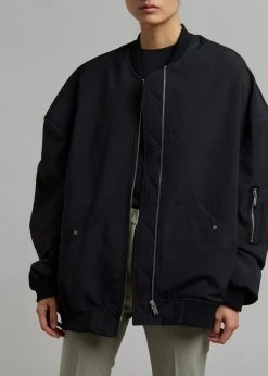 The Frankie Shop CLOTHING Lumi Bomber Jacket - Black
