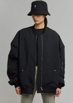 The Frankie Shop CLOTHING Lumi Bomber Jacket - Black