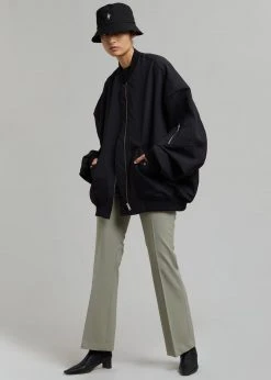 The Frankie Shop CLOTHING Lumi Bomber Jacket - Black