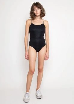 Oseree Oséree Lumière Lurex One Piece Swimsuit - Black Swimwear