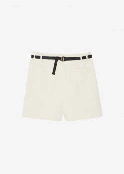 The Frankie Shop Mae Denim Shorts - Beige