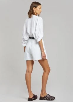 The Frankie Shop CLOTHING Mae Denim Shorts - White