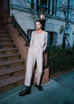 The Frankie Shop Maesa Cargo Pants - Taupe Melange CLOTHING