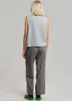 Mini Market CLOTHING Malou Zip Vest - Heather Grey