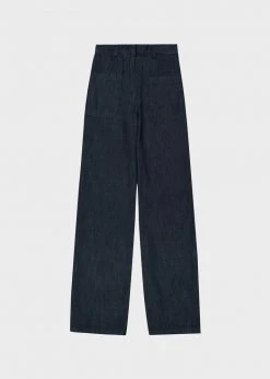 The Frankie Shop Mar High Waisted Denim Pant - Dark Indigo