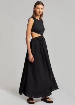 The Plan Mara Cut Out Maxi Dress - Black