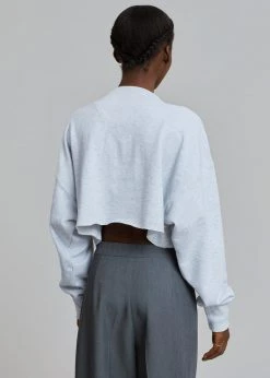 Earl Grey CLOTHING Margo Cropped Sweatshirt - Grey