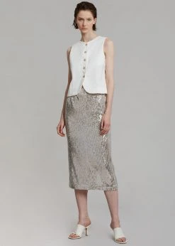 The Frankie Shop CLOTHING Maria Linen Vest - White