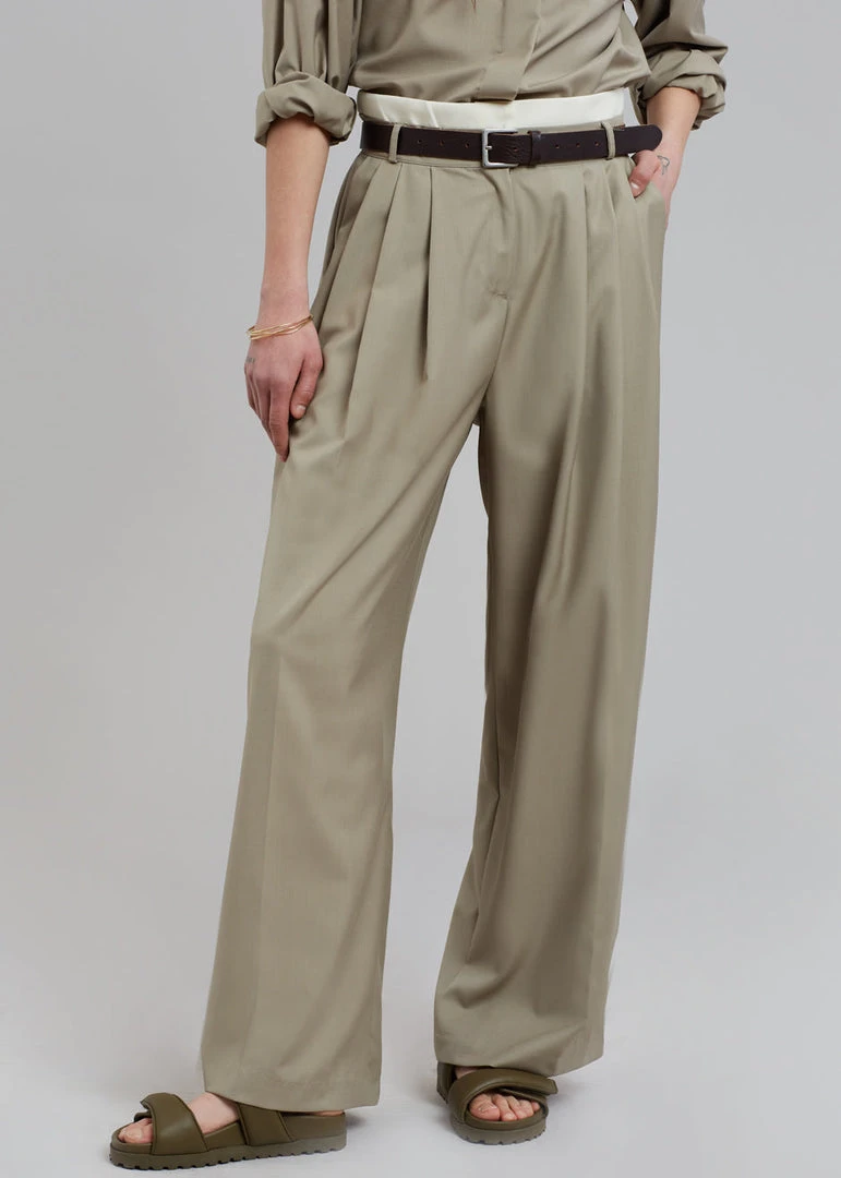 Beside You Mariza Wide Pants - Beige