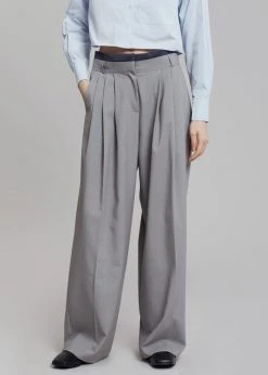 Beside You Mariza Wide Pants - Grey