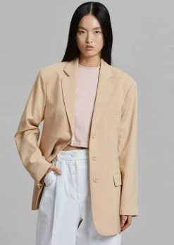 The Frankie Shop Marquesa Blazer - Apricot