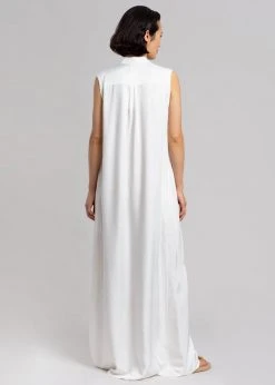 MATIN Sleeveless Button-up Dress - Off White CLOTHING