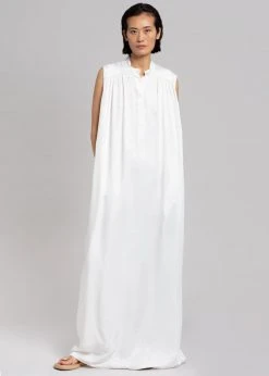 MATIN Sleeveless Button-up Dress - Off White CLOTHING