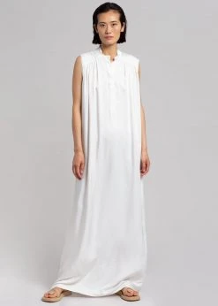 MATIN Sleeveless Button-up Dress - Off White CLOTHING