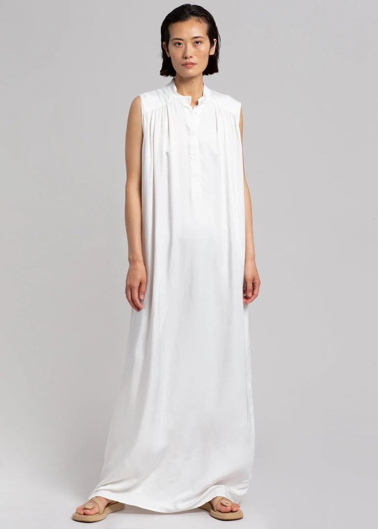 MATIN Sleeveless Button-up Dress - Off White CLOTHING