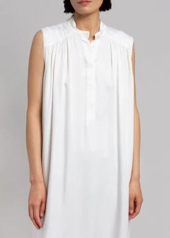 MATIN Sleeveless Button-up Dress - Off White CLOTHING