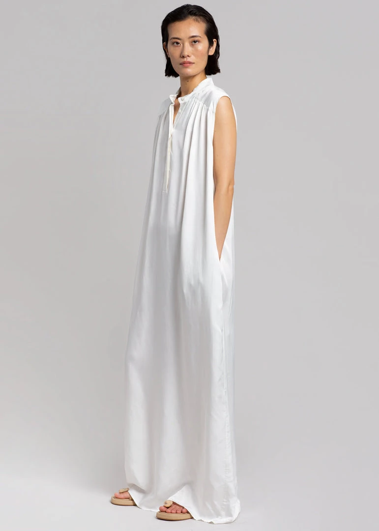 MATIN Sleeveless Button-up Dress - Off White CLOTHING
