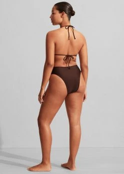 CLOTHING Matteau Nineties High Waist Bikini Brief - Carob