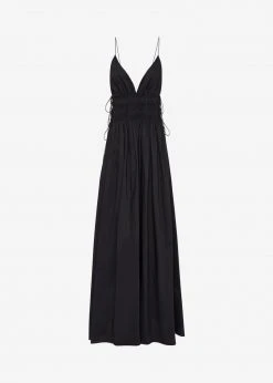 CLOTHING Matteau Shirred Triangle Dress - Black