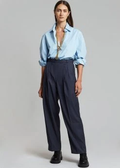 Paper Moon CLOTHING Mayim Oversized Shirt - Sky