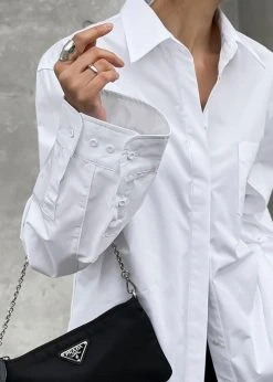 Paper Moon Mayim Oversized Shirt - White CLOTHING