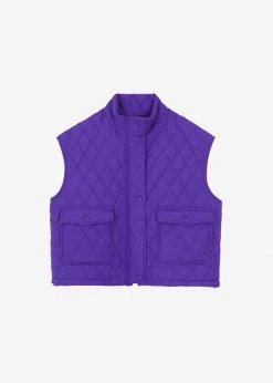 Hyhill Melton Vest - Berry CLOTHING
