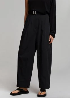 Auver_Fit CLOTHING Mia Belted Pants - Black