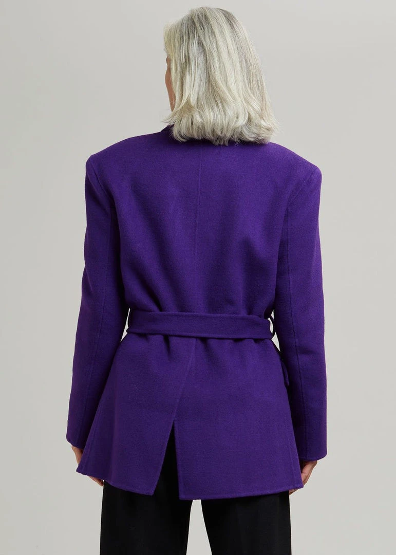 Concert Mila Belted Jacket - Berry