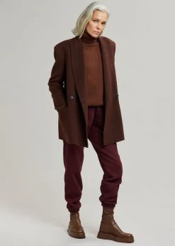 Concert Mila Belted Jacket - Dark Espresso