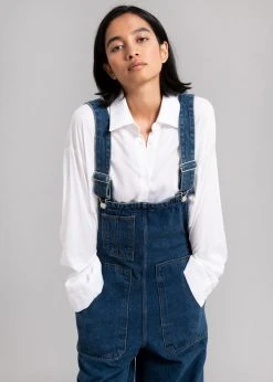Avenue Milo Denim Overalls - Dark Indigo CLOTHING